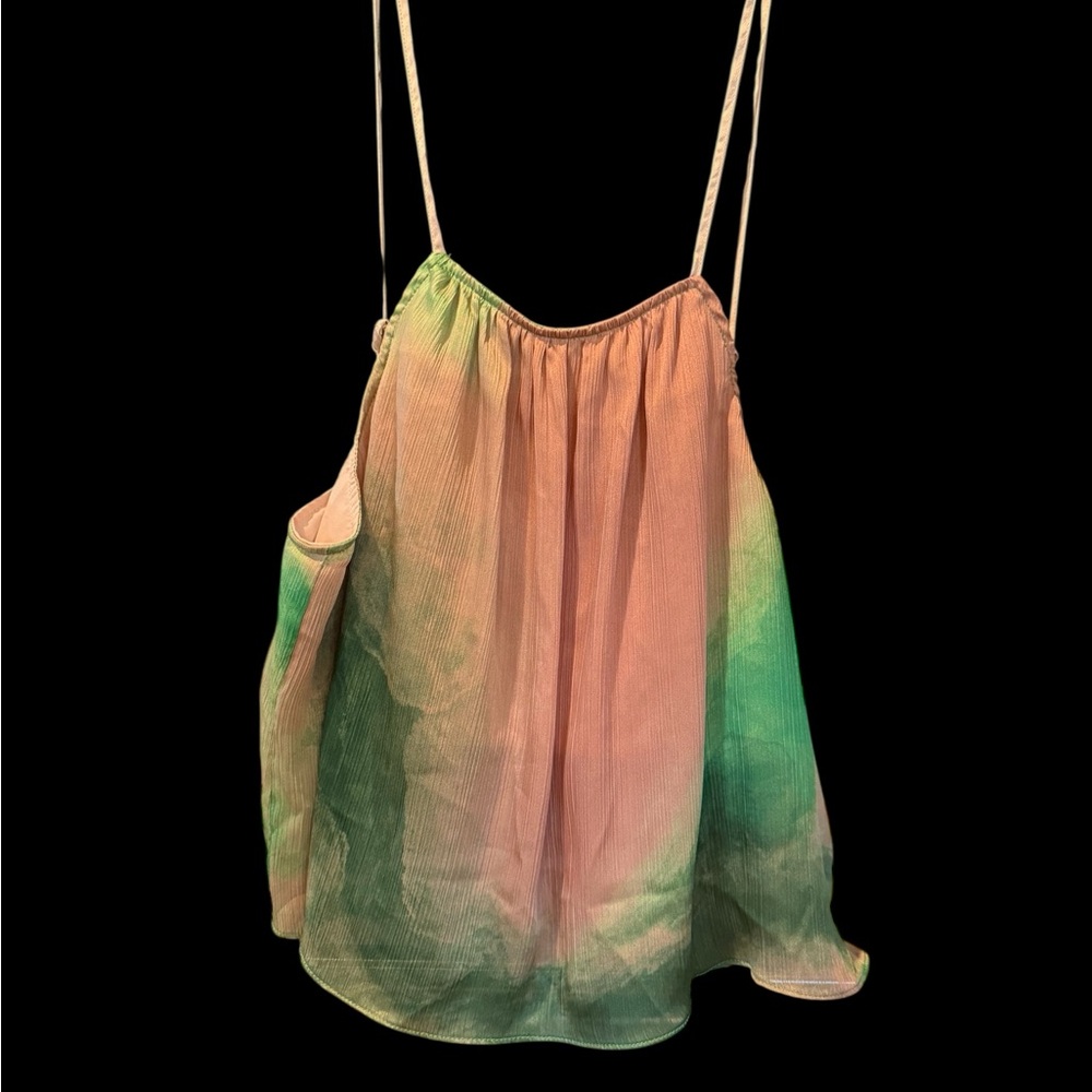 O40 Bailey 44 Ombre Claudine Top in Taupe and Green